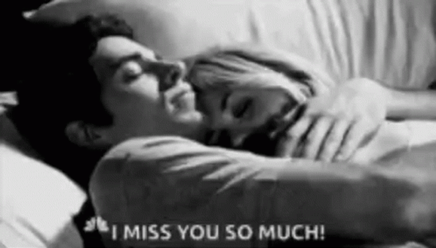 I Miss You So Much Bed Kissing Cuddling Hugging GIF