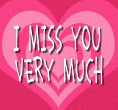 I Miss You So Much Hearts Background GIF
