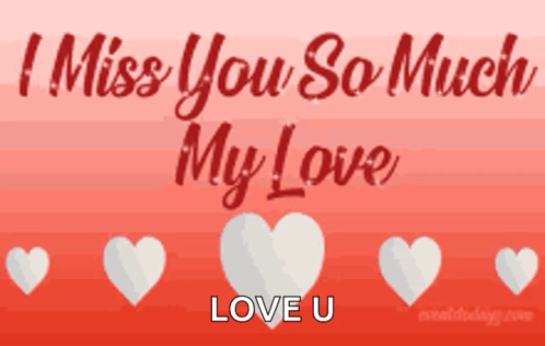 I Miss You So Much My Love Love You GIF