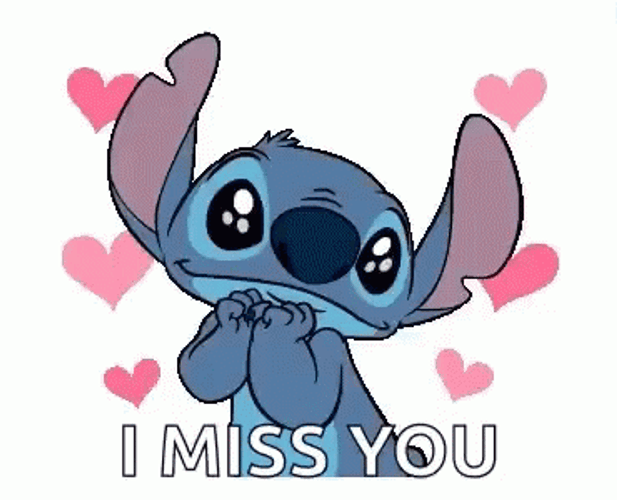I Miss You Stitch GIF 