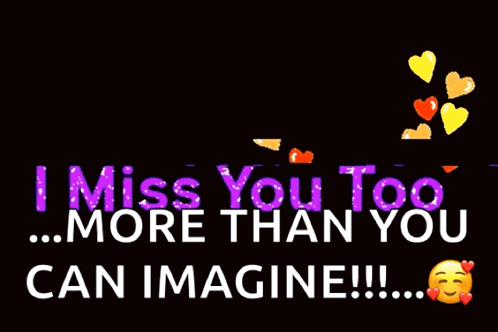 I Miss You Too More Than You Can Imagine