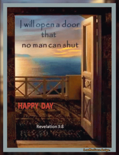 I Open Door No Man Can Shut Happy Day GIF