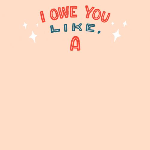 I Owe You Hugs Animated Text Valentines Lockdown GIF