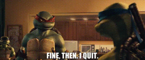 I Quit Tmnt Movie Raphael GIF
