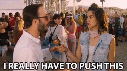 I Really Have To Push It Interview GIF