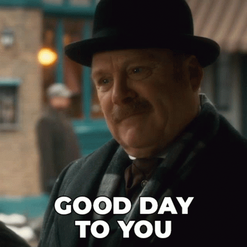 I Said Good Day Thomas Brackenreid Murdoch Mysteries GIF