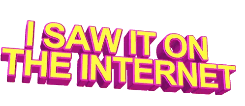 I Saw It On The Internet Sign