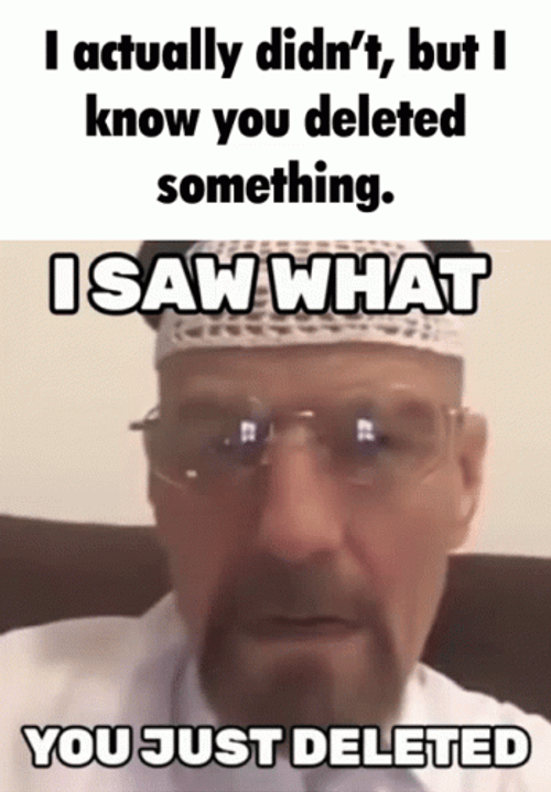 I Saw That You Just Delete GIF