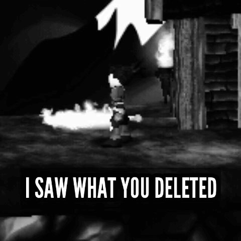 I Saw What You Deleted GIF