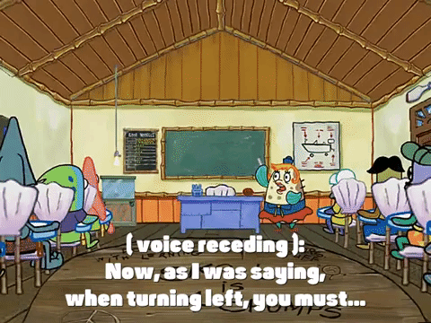 I Say When Turning Left You Must GIF