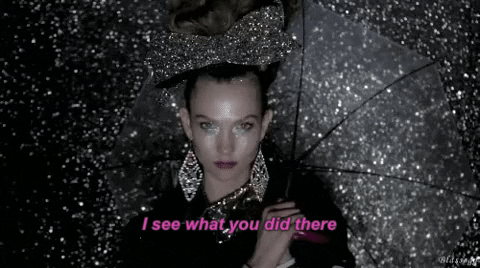 I See What You Did There Karlie Kloss GIF