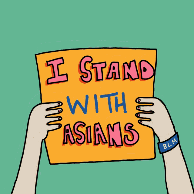 I Stand With Asians GIF