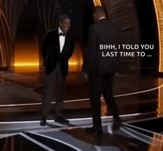 I Told You Last Time Will Smith Slap GIF