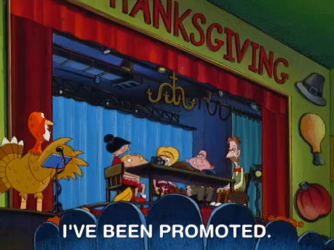 I've Been Promoted Hey Arnold Cartoon GIF