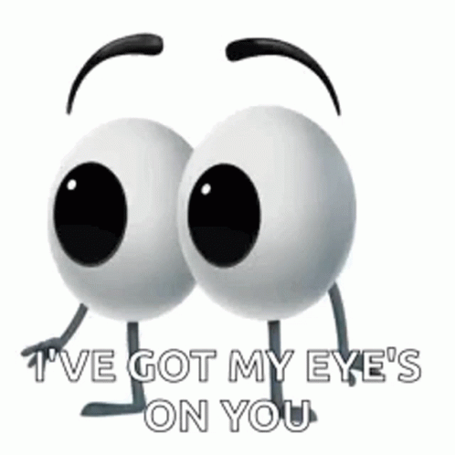 I've Got My Eyes on You Cartoon Eyes