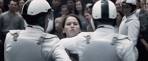 I Volunteer As Tribute Hunger Games Jennifer Lawrence GIF