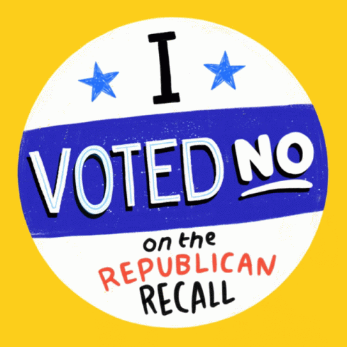 I Voted No on Republican Recall