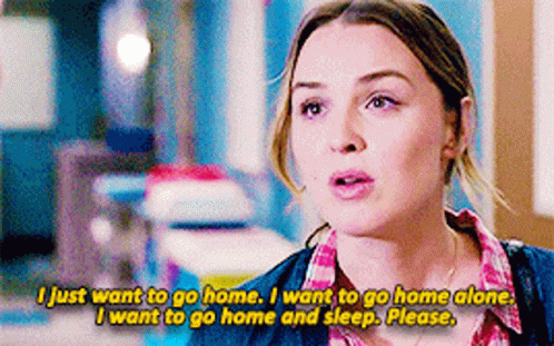 I Wanna Go Home Alone GIF