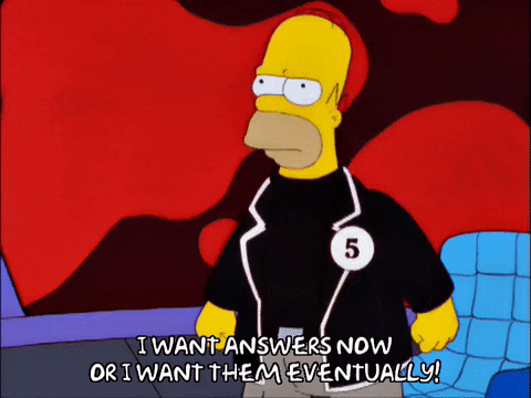 I Want Answers Waiting Meme GIF