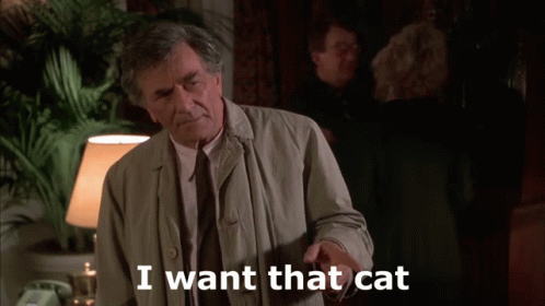 Peter Falk Columbo I Want That Cat GIF
