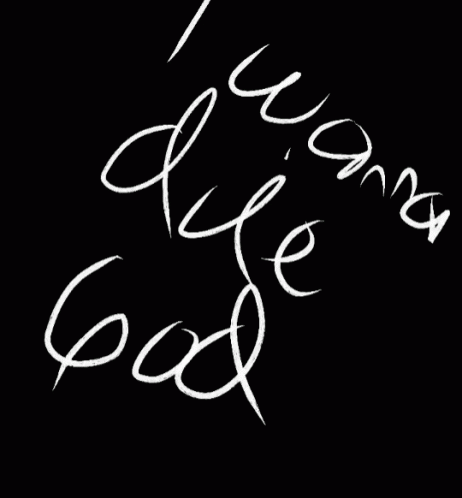 I Want To Die God Animated Art GIF