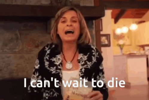 I Want To Die Sad Mature Lady GIF