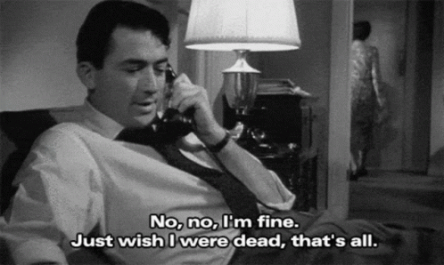 I Want To Die Vintage Gregory Peck GIF