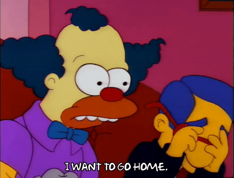 I Want To Go Home The Simpson GIF
