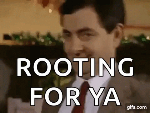 I Was Rooting For You Mr Bean Wink Eye GIF