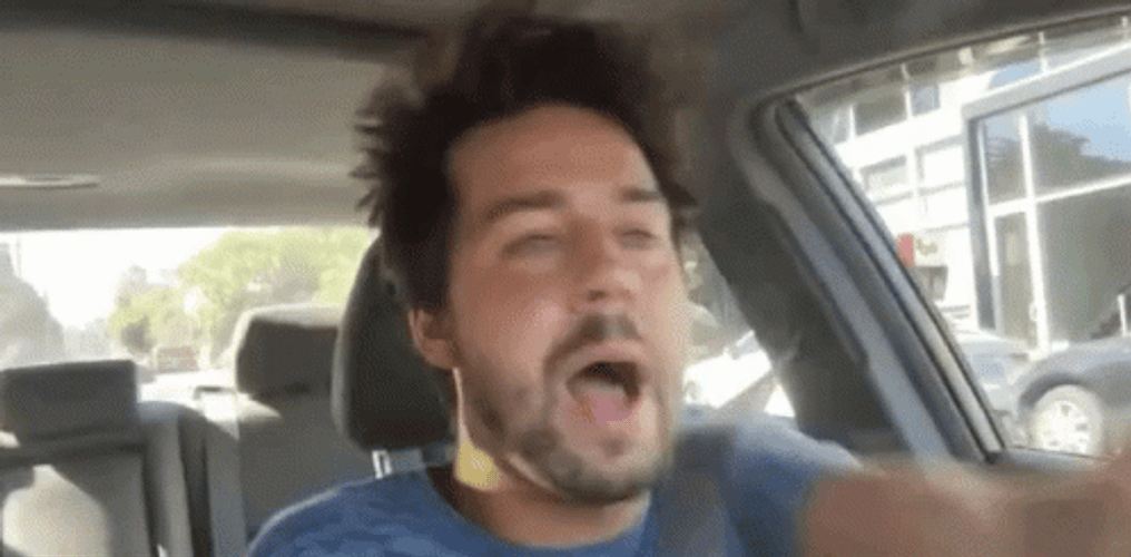 I Will Hit A Pedestrian Crazy Driving GIF
