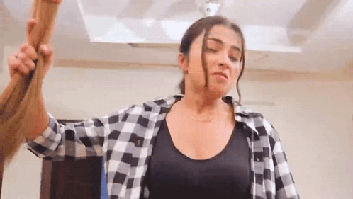 I Will Hit You With This Broom GIF