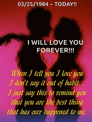 I Will Love You Forever Poster