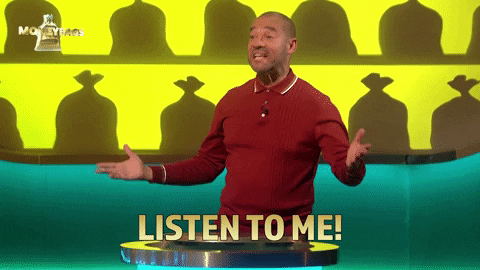 I Will Not Be Ignored Listen To Me Money Bags GIF