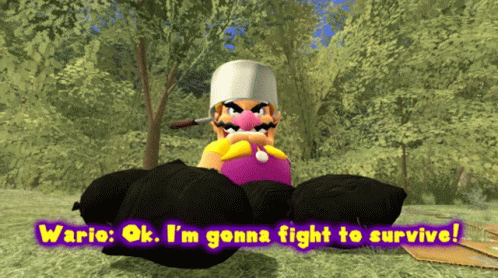 I Will Survive Wario From Super Mario GIF