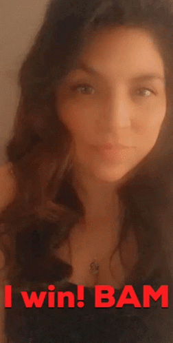 I Win Bam Sassy Lady GIF