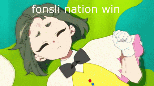 I Win Fonsli Nation Anime Girl GIF