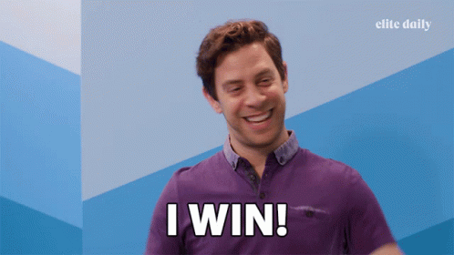 I Win Delighted Guy Celebrating GIF