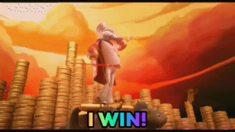 I Win Ian Mckellen Animal Crackers GIF