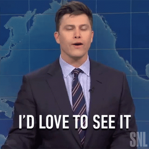 Colin Jost I Would Like To See It GIF