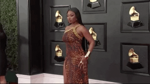 Megan Thee Stallion Striking Pose GIF