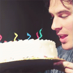 Ian Somerhalder Eating Cake GIF