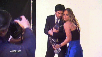 Ian Somerhalder Posing For Reporters GIF