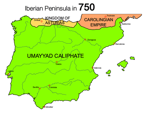 Iberian Peninsula Map 1030