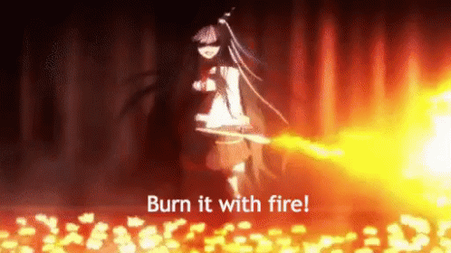 Ibuki Mioda Kill It With Fire GIF