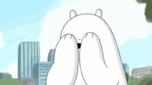 Ice Bear Peekaboo Surprise Boo GIF
