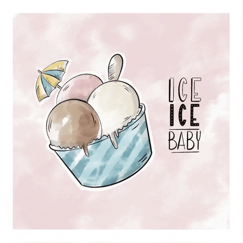Ice Cream Cherry Ice Ice Baby GIF