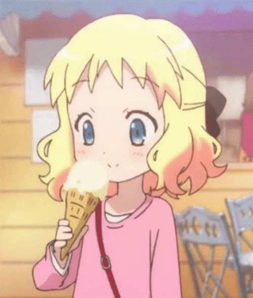 Cartoons & Anime - ice cream - Anime and Cartoon GIFs, Memes and