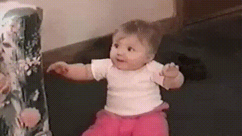 Ice Cream Excited Baby GIF