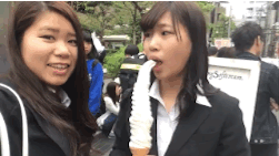 Ice Cream Hair Fail GIF