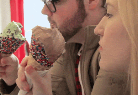 Ice Cream Long Tongue GIF